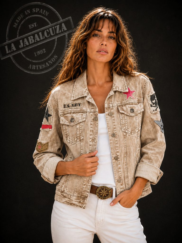 cazadora mujer artesanal