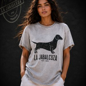 camiseta Teckel mujer beige