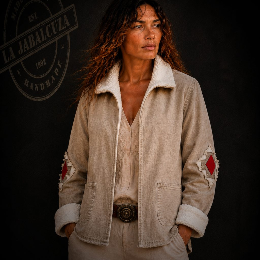 chaqueta étnica de borreguito