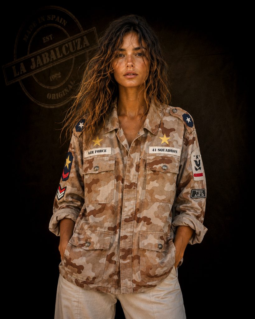 chaqueta K9 camuflaje beige unisex