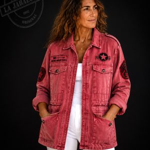 chaqueta K9 unisex coral