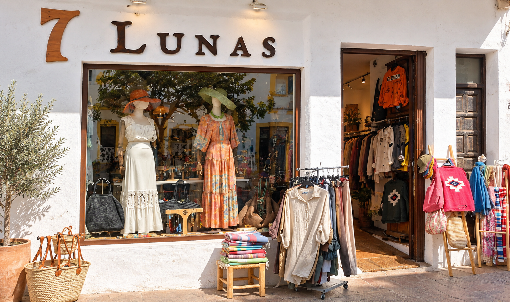 Fachada de la tienda 7 LUNAS en Tarifa
