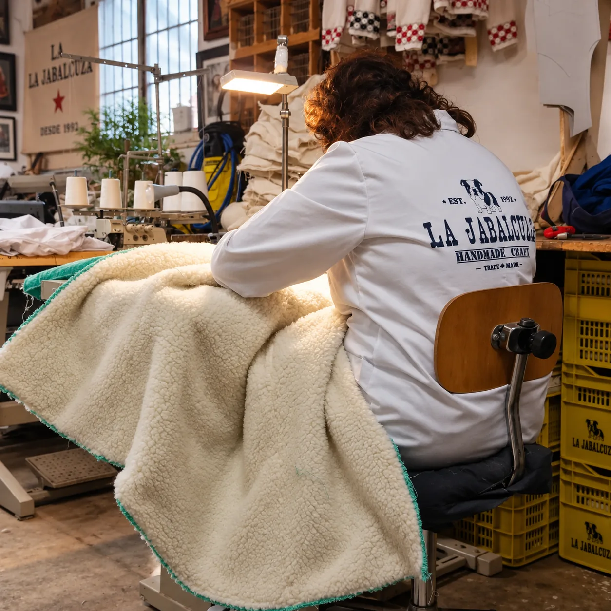 Prenda confeccionada artesanalmente en La Jabalcuza